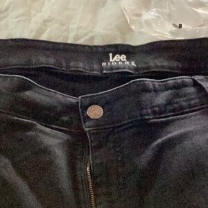 Lee Riders Boot Cut midrise black jeans gently used